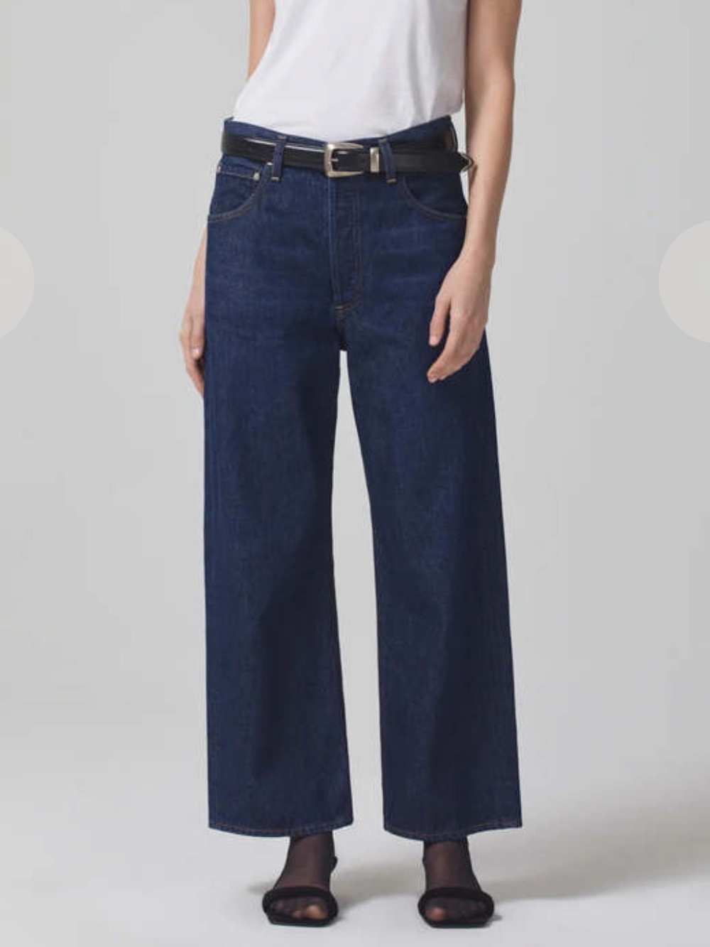 Citizens Of Humanity Jeans Gaucho Wide Leg in Dark Wash Vintage Unveil Blue